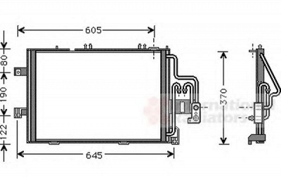 VAN WEZEL 37005307 -  Конденсатор, кондиционер